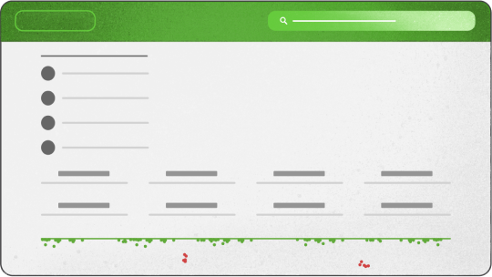 Gradebook illustration: generic lists, labels, and a graph